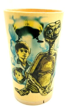 ET Juice Cup Vintage 1982 Deka The Extraterrestrial 12 Ounce Capacity